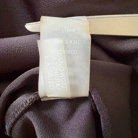 Tommy Hilfiger NWT $159 Black Shawl Collar Faux Wrap Dress, Women's SIze 12 - Picture 12 of 14